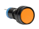 Idec, HA1P-14-A, Pilot Light, Amber, LED, Flat Round Style