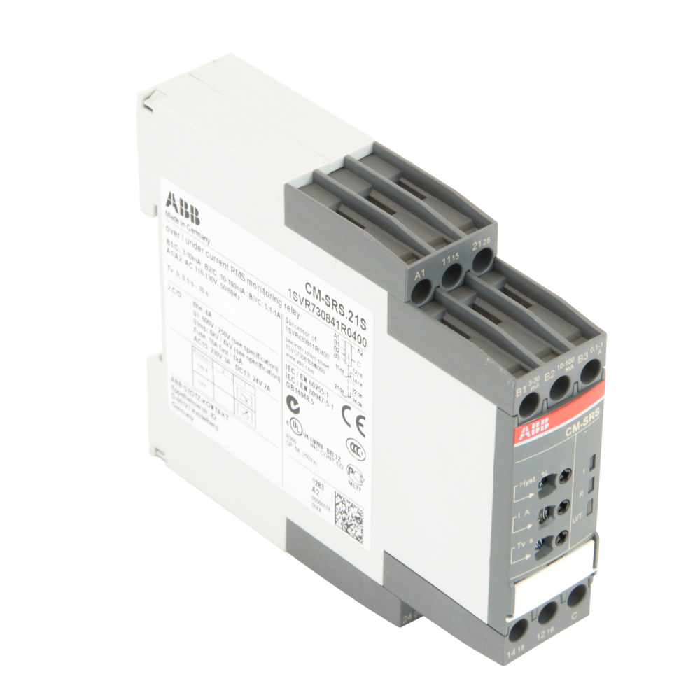 ABB 1SVR730841R0400 CM-SRS.21S CURRENT MON. RELAY