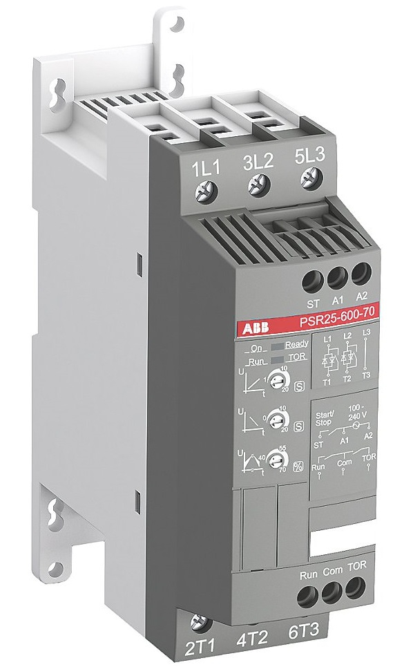ABB, PSR25-600-70, Soft Starter, 24.2 Amps, 7.5 HP @ 230V/15 HP @ 460V