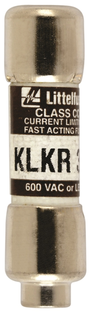 600/300V Littelfuse KLKR001 Class CC Fast-Acting Fuse 1 amp 