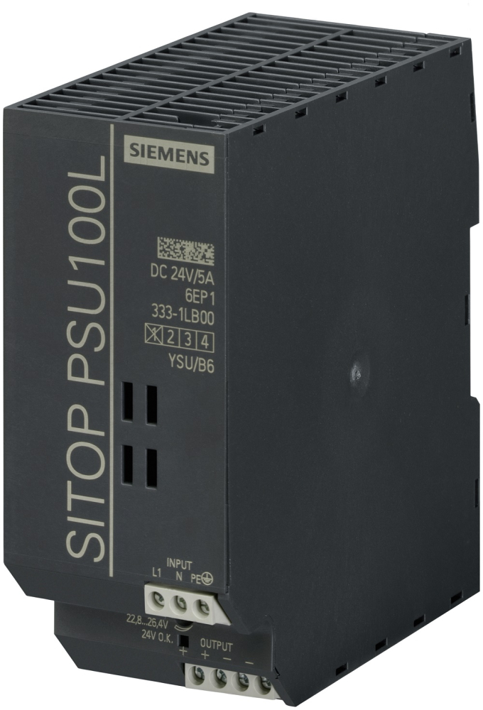 SIEMENS SITOP PSU100L 6EP1333-1LB00 24VDC 5 Amp Power Supply New 
