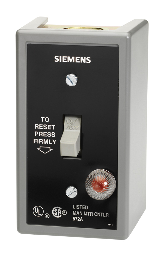 Siemens SMFFGJ3P Class SMF OverSZd Manual Motor Starter With Red Pilot  Light, 1 Poles, NEMA 1 Enclosure